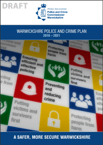 The Draft Police and Crime Plan cover