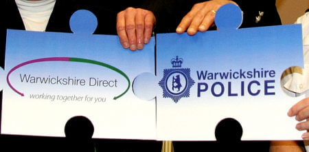 Warwickshire Direct and Warwickshire Police logos