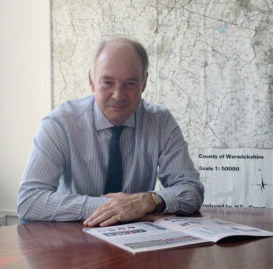 Philip Seccombe in his office