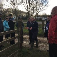 Rural Crime Co-ordinator Lucy Lambert explains the opportunities for forensic examination in rural settings to attendees at Moreton Morell.