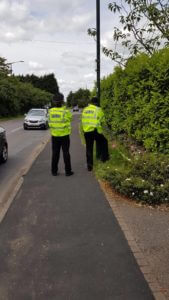 Speed checks in Wellesbourne for National Specials Weekend