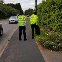 Speed checks in Wellesbourne for National Specials Weekend