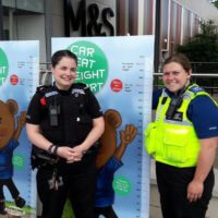 In Rugby, Specials asssisted the Safer Neighbourhood Team with child car safety seat checks at Elliot Field Retail Park.