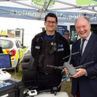 Getting the lowdown (or perhaps that should be highdown?) on the Warwickshire Police drone technology with PCSO Andy Steventon