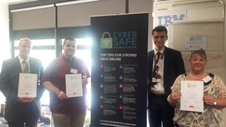 Cyber Crime Advisor Alex Gloster with the Victim Support Cyber Champions.