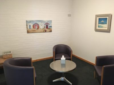 One of the consultation rooms at the Domestic Abuse Counselling Service in Bedworth.
