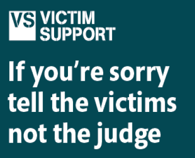 Restorative Justice - if you're sorry, tell the victims. not the judge