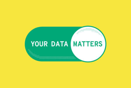 Your data matters banner