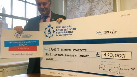 Philip Seccombe launching the 2018/19 Grants Scheme