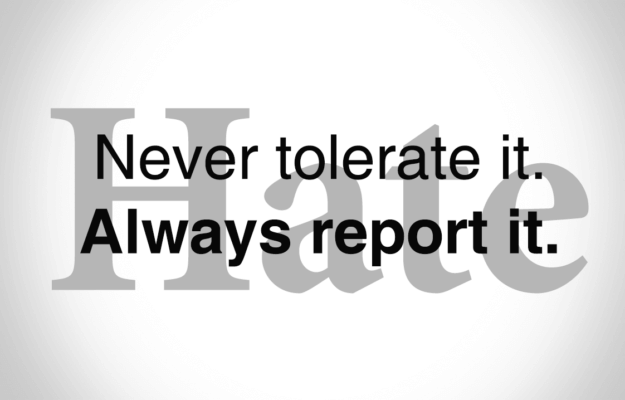 never tolerate it always report it