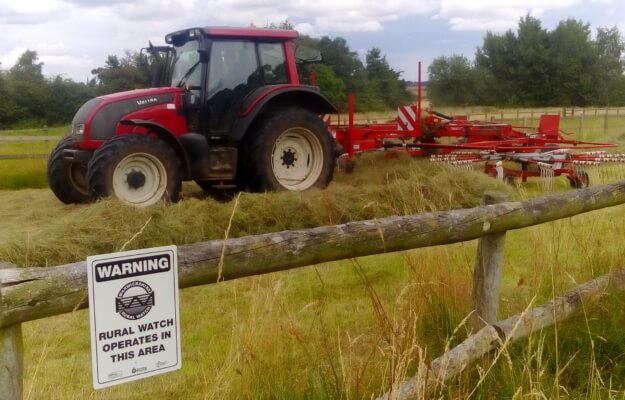 tractors rural watch sign