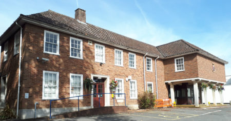 The former police station and court building at Southam