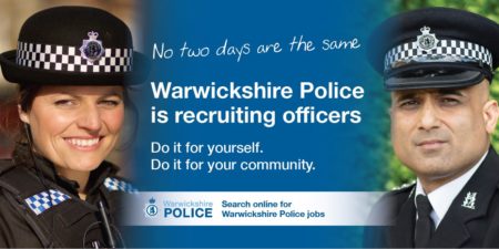 Warwickshire Police recruitment poster