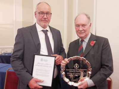 Robin Bunyard PCC Award Winner 2018 with PCC Seccombe