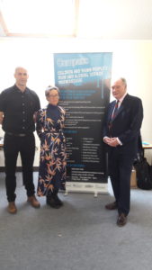 Police and Crime Commissioner Philip Seccombe (right) with representatives from Compass.