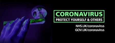 Coronavirus protect yourself & others NHS.UK/coronavirus, GOV.UK/coronavirus