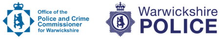Office of the Police and Crime Commissioner and Warwickshire Police logos