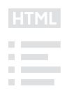 HTML document icon